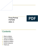 Inflation: Parag Rastogi Pgpabm 2008-10