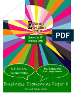 SYBCom Business Economics Semester IV 2014