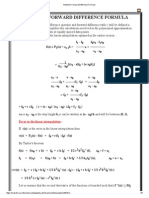 Newton's Forward Difference Formula1