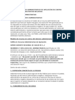 Modelo de Recurso Administrativo de Apelación en Contra Del Silencio Administrativo Negativo