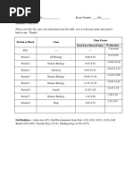 Itzel Carrillo Bell Schedule