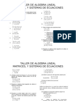 TALLER No1 Algebra Lineal