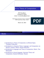 Introduction To Theory of Computation