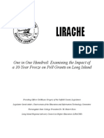 One in One Hundred - Examining The Impact of A 10-Year Freeze On Pell Grants On Long Island