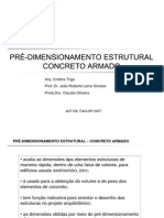 Predimensionamento Concreto Armado - Apostilas - Arquitetura