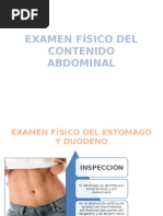 Examen Físico Del Contenido Abdominal