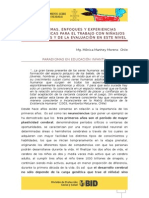 Paradigmas Enfoques y Experiencias Metodologicas para El Trabajo Con Ninas y Ninos de 0 A 3 Años y D