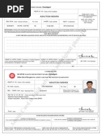 Admit Card Is Valid Only With An Original Photo ID: Ashutosh Mishra