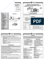 SE Series Centrifugal Pump Installation & Operating Instructions