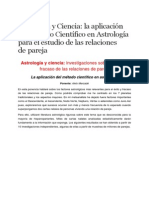 Astrología y Ciencia - La Aplicación Del Método Científico en Astrología para El Estudio de Las Relaciones de Pareja