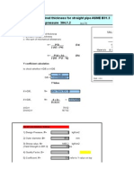 Calculation Minimum Required Thickness For Straight Pipe 8inch Leak May10