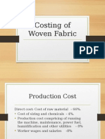 Costing of Fabric: Woven