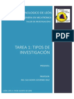 Tipos de Investigacion Cientifica