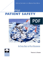 Promoting Patient Safety: An Ethical Basis For Policy Deliberation