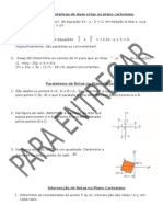 Posições Relativas de Duas Retas No Plano Cartesiano