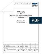 Specification Philosophy Passive Fire Protection Onshore