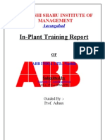 Project Report On ABB INDIA LTD., Nashik