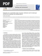 Evaluation of A Sustainable Greek Vernacular Settlement and Its Landscape Architectural Typology and Building Physics