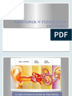 Anatomia y Fisiologia Del Oido