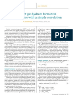 Predict Gas Hydrate Formation