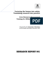 Crew Resource Management Training For Offshore Operations PDF