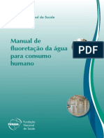 Manual de Fluoretação Da Água para Consumo Humano FUNASA