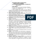 Choice Based Credit System (CBCS) Regulations Governing The Degree of Bachelor of Engineering / Technology (B.E./B.Tech.)