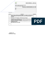 400 KV MSDS-1, JSPL Angul: Title Department Maintenance Format For Transformer Department: Electrical &instrumentation