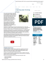 Flowforming or Metal Spinning (Spin Forming)