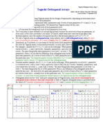 Taguchi Orthogonal Arrays