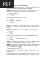 Ejercicios Desarrollados de Interés Compuesto