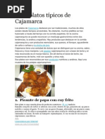 Siete Platos Típicos de Cajamarca