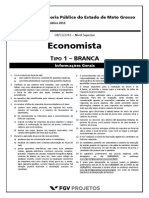 FGV 2015 Dpe MT Economista Prova