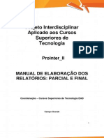 PROINTER II TECS2 Manual e Ficha Descritiva