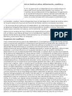 Caudillismo - La Ruptura Del Orden Colonial en América Latina 2015