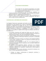 Limitaciones y Usuarios de Los Estados Financieros