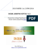 (Spmsoalan) Skema SPM 2014 Mathematics