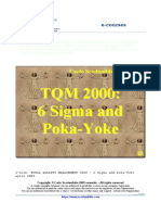 E-Course: Total Quality Management 2000 - SIX SIGMA & POKA-YOKE