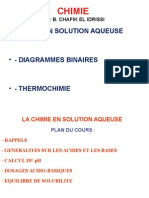 Chimie: - Chimie en Solution Aqueuse