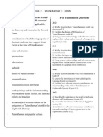 Section 2 Tutankhamun and Ancient Human Remains Practice Questions