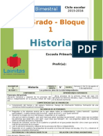 Plan 5to Grado - Bloque 1 Historia