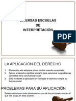 Diversas Escuelas de Interpretación Parte 1