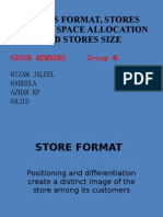 Stores Format, Store Layout, Space Allocation and Store Size