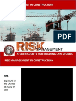 Risk Management in Construction