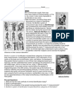 Bertillon Measurement System