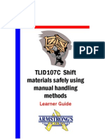 TLID107C - Shift Materials Safely Using Manual Handling Methods - Learner GUide