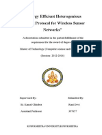 Energy Efficient Heterogenious Routing Protocol For Wireless Sensor Networks"