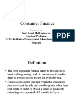 Consumer Finance