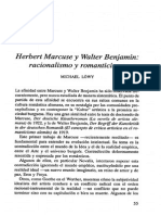 Marcuse y Benjamin - Racionalismo y Romanticismo (Michael Löwy)