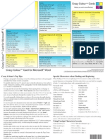 Crazy Colour Card For MS Word